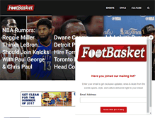 Tablet Screenshot of footbasket.com